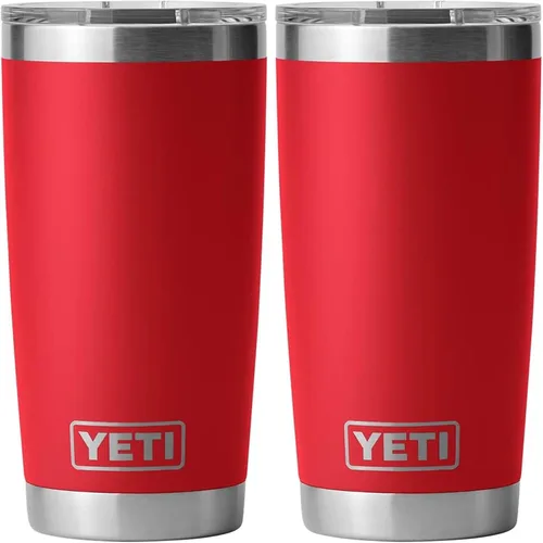 Miniatura 12 de YETI Rambler - Vaso de acero inoxidable con aislamiento al vacío de 20 onzas con tapa MagSlider Verde mar