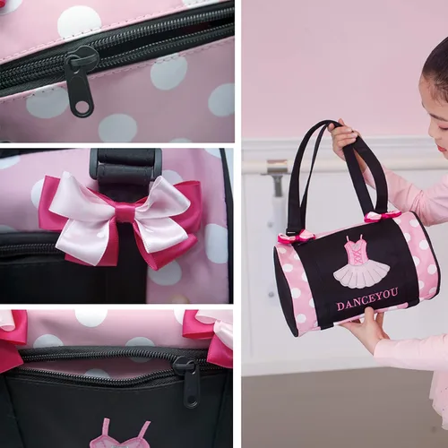 Miniatura 2 de DANCEYOU - Bolsa de danza ajustable con cremallera para ballet