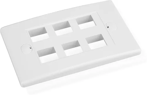 Miniatura 4 de [UL Listed] Cable Matters - Placa de pared en blanco para toma trapezoidal, Blanco