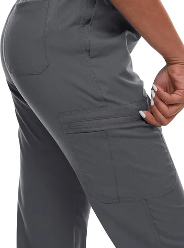 Miniatura 5 de niaahinn Conjunto de uniforme médico para mujer con cuello en V clásico y pantalones deportivos de yoga, uniforme médico de enfermería