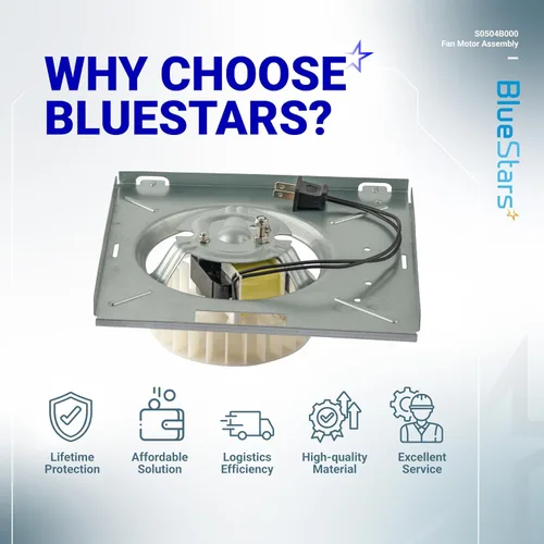 Miniatura 8 de BlueStars 769RL B Unit, S0504B000 - Conjunto de motor para Broan Nutone 769RL, 763RL, 769RL-R01, 757, 769RFT-R01, VF707RCN, 765RL, 763RL-R01