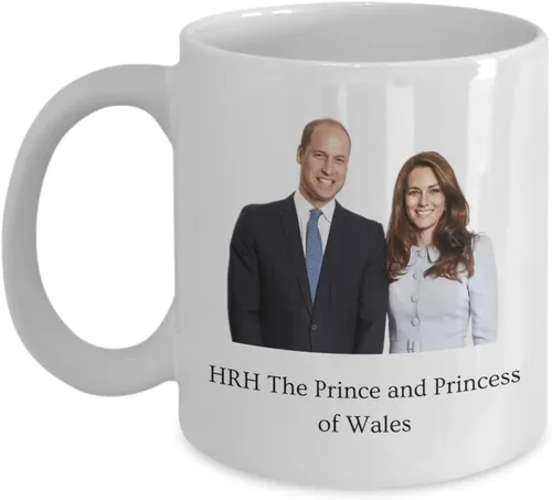 HRH - Taza de recuerdo The Prince and Princess of Wales, Reino Unido, Reino Unido, Gran Bretaña, Londres, Inglaterra, coleccionable, William