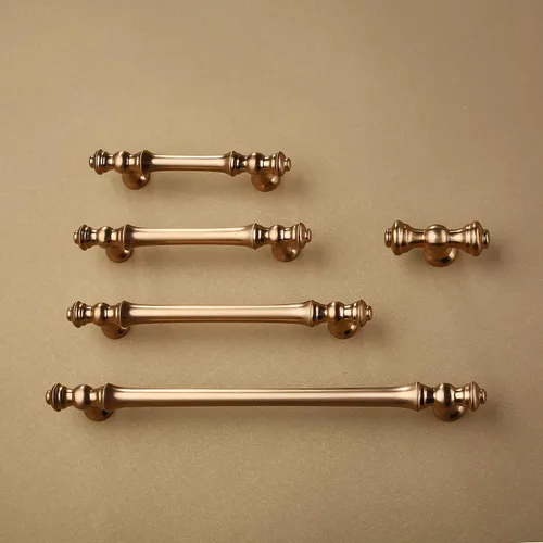 Miniatura 5 de Asidrama 1 paquete de 3 pulgadas (2.992 in) de latón cepillado, tiradores dorados para gabinete de cocina, accesorios para gabinetes de cocina