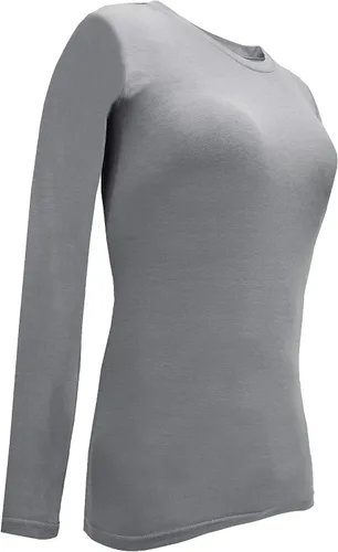 Miniatura 35 de Natural Uniforms Camiseta Under Scrub para mujer, cuello redondo, manga larga, paquete de 3, paquete múltiple de 3