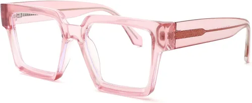 Miniatura 9 de Pro Acme Gafas cuadradas de gran tamaño con luz azul para hombres y mujeres, a la moda, rectangulares, con marco grueso, UV400, gafas falsas