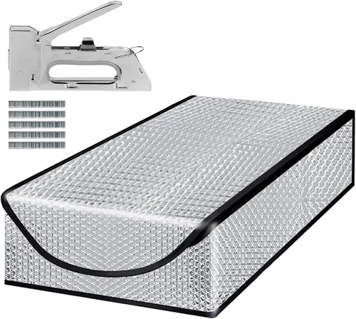 Miniatura 7 de Cubierta de aislamiento para escalera de ático - Puerta de escalera de ático premium que ahorra energía con toldo desplegable con cremallera 25 x 54