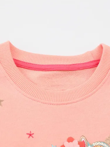 Miniatura 4 de Little Hand Sudaderas con capucha para niñas pequeñas, cuello redondo, manga larga, collage, camisetas para niños