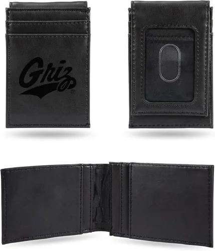 Miniatura 158 de Cartera de bolsillo frontal grabada con láser NCAA - Compacta/Cómoda/Delgada