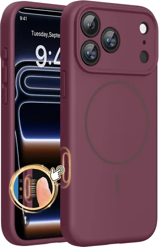 Miniatura 296 de Miracase Funda diseñada para iPhone 13, con protector de pantalla de vidrio templado, forro de microfibra suave antiarañazos, funda de goma