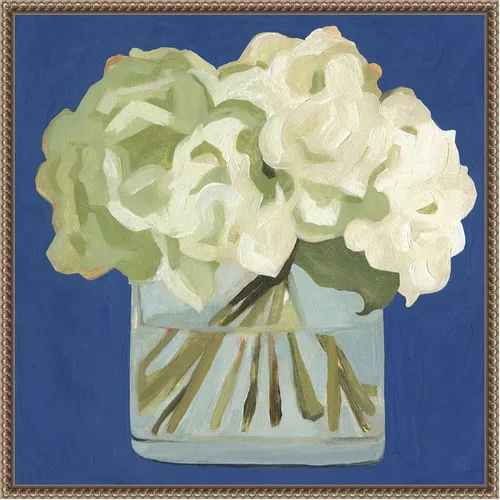 Miniatura 15 de Amanti Art Lienzo enmarcado para pared, 16 x 16 pulgadas, hortensias blancas II por Emma Scarvey, lienzo enmarcado para pared, obras de arte