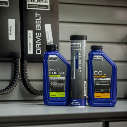 Miniatura 2 de Polaris OEM lubricante sintético para caja de cadena de moto de nieve, 1 cuarto de galón, sintético, específico para INDY XC, Patriot Boost Pro RMK