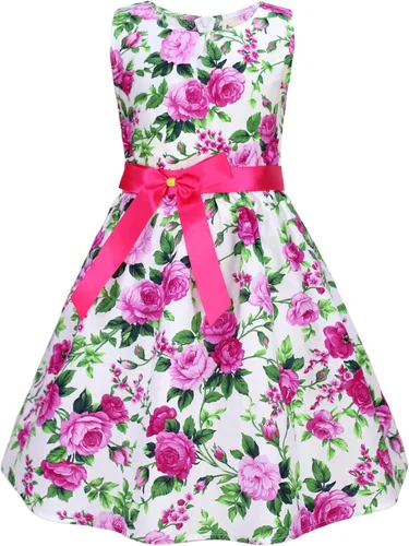 Miniatura 68 de Vestido de verano para niña, de algodón, con diseño floral