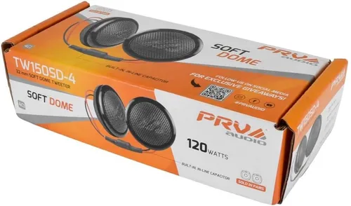 Miniatura 7 de PRV AUDIO Tweeters de Cúpula Suave 240 Watts 4 Ohm TW150SD-4 con Crossover Incorporado, Cúpula de Seda de 32 mm, Imán de Neodimio para Sistemas