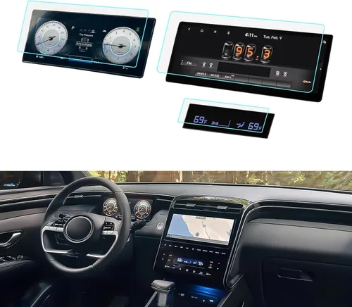 Miniatura 15 de LUWU - Protector de pantalla de Santa Cruz para Hyundai Santa Cruz (SE/SEL) 2022-2024, pantalla táctil de 8 pulgadas, protector de navegación 9H