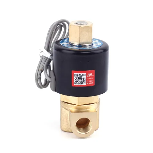 Miniatura 8 de SNS DC12V 1/4" válvula electromagnética eléctrica de latón del NPT agua normalmente abierta, aire, diesel 2WK025-N08