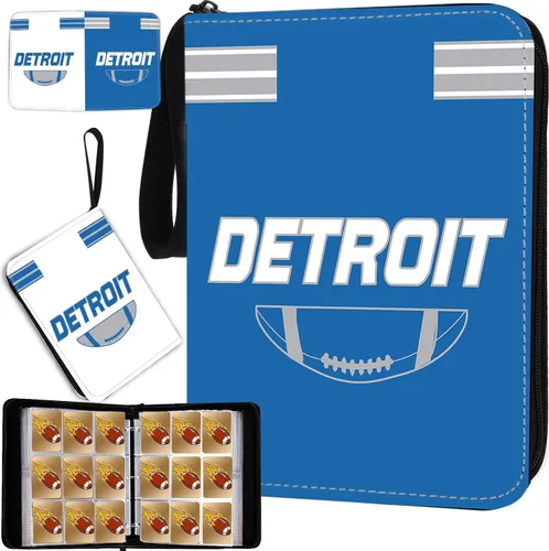 Miniatura 9 de Carpeta de tarjetas de fútbol con fundas 400 bolsillos, soporte para tarjetas de fútbol de Dallas para tarjetas de colección, carpeta con 3 anillas