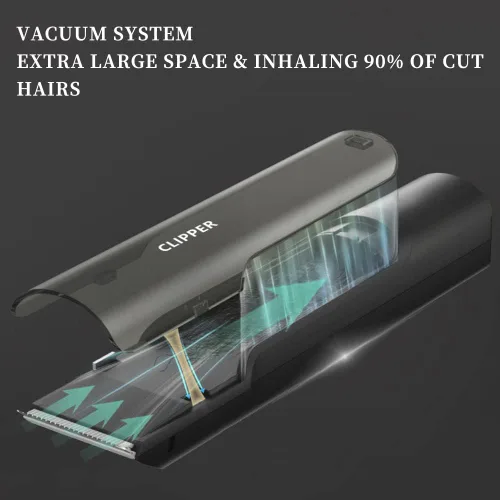 Miniatura 3 de Cortadora de pelo profesional para hombres, kit de recortadora de barba de bebé, recortadora de pelo al vacío para niños y hombres con carcasa
