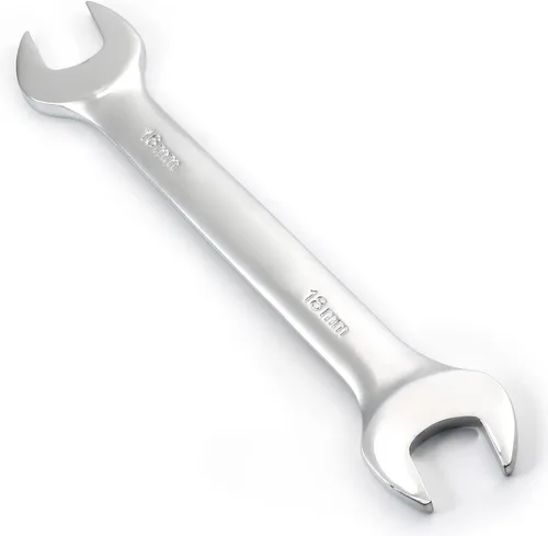 Utoolmart Llave de extremo abierto doble de 0.630 in x 0.709 in métrica, herramienta de reparación de llave de 6.890 in de longitud, CR-V, pulido