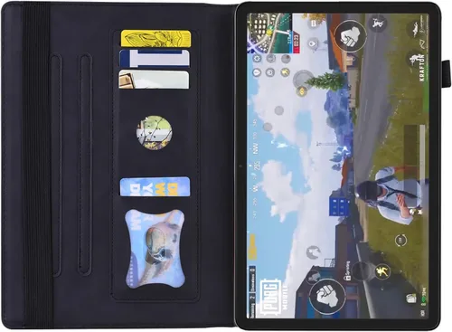 Miniatura 3 de Funda tipo folio para Amazon Fire Max 11 2023 (13ª generación), piel sintética, soporte multiángulo, carcasa trasera de poliuretano termoplástico