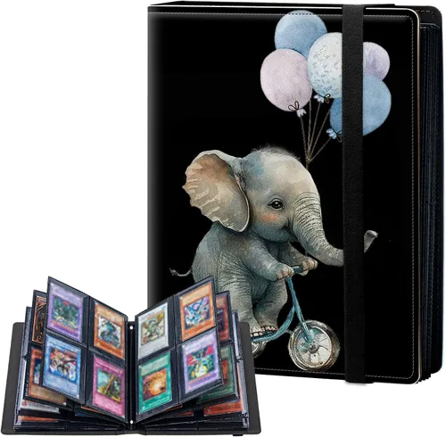 Carpeta de tarjetas de 4 bolsillos con capacidad para 160 tarjetas, carpeta de álbum de coleccionista de libros de tarjetas para Yugioh, MTG, TCG,