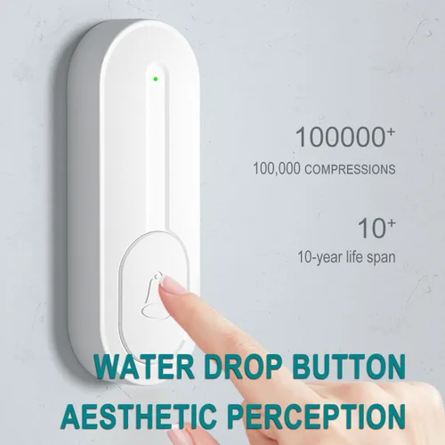 Miniatura 7 de Timbre inalámbrico con 5 receptores, 2 botones, timbre impermeable IP55, timbre remoto de 1000 pies/984.3 ft, 55 campanas de 5 volumen, LED