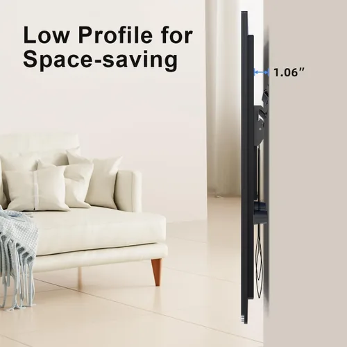 Miniatura 3 de Suptek - Soporte de pared para TV sin tachuelas para la mayoría de televisores de 23 a 60 pulgadas hasta 99 lb, soporte de perfil bajo sin taladro