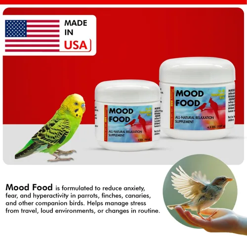 Miniatura 8 de Morning Bird Comida para el estado de ánimo, 2 onzas, suplemento calmante natural para pájaros, no sedante, comportamiento no deseado, desplumado
