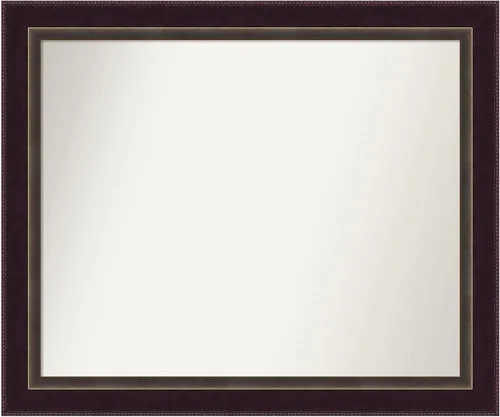 Miniatura 20 de Amanti Art Espejo de baño de bronce para sobre el fregadero, 24 x 24 pulgadas, espejo cuadrado de bronce Lara para tocador, marco de madera