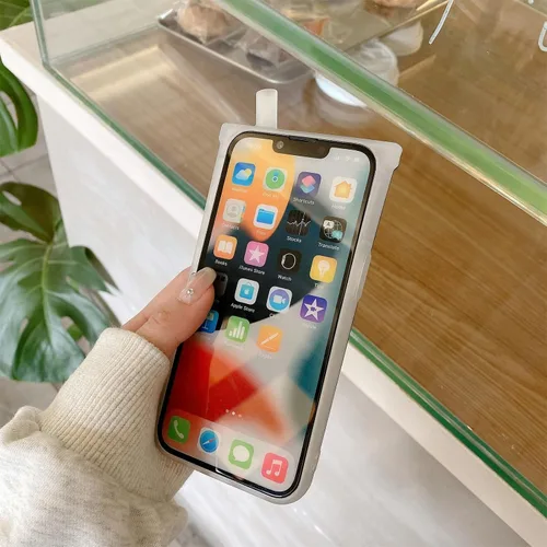 Miniatura 4 de Funda protectora para iPhone 13, linda, a prueba de golpes, con diseño de caricaturas divertidas en 3D, diseño único kawaii, café con leche, taza