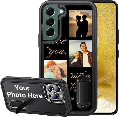 Miniatura 23 de Funda de teléfono personalizada para Samsung Galaxy S22 Ultra 5G, funda protectora de cuerpo completo a prueba de golpes con múltiples fotos, funda
