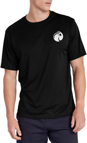 Miniatura 247 de Camiseta deportiva oficial de la NCAA Collegiate para hombre, colección negra con logotipo en el pecho izquierdo