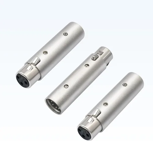 Miniatura 8 de XLR - Adaptador hembra de 5 pines a macho de 3 pines, convertidor profesional de señal DMX/audio, conectores de bloqueo de aleación de zinc, cable