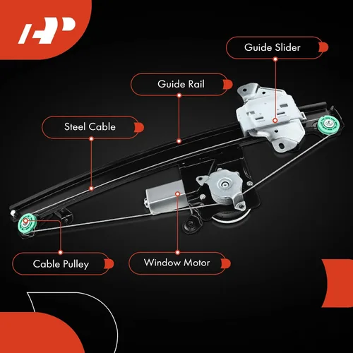 Miniatura 6 de A-Premium Elevalunas eléctrico con motor compatible con Nissan Altima 2013-2018 L4 2.5L V6 3.5L sedán delantero izquierdo lado del conductor