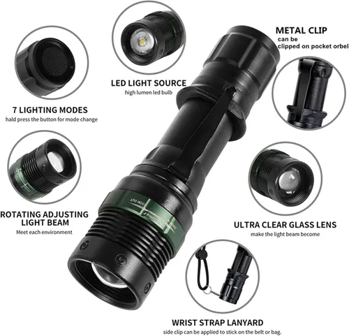 Miniatura 3 de 4 luces LED de señal de seguridad de 11 pulgadas, luces de control de tráfico con 7 modos de flash rojo, para asistente de estacionamiento