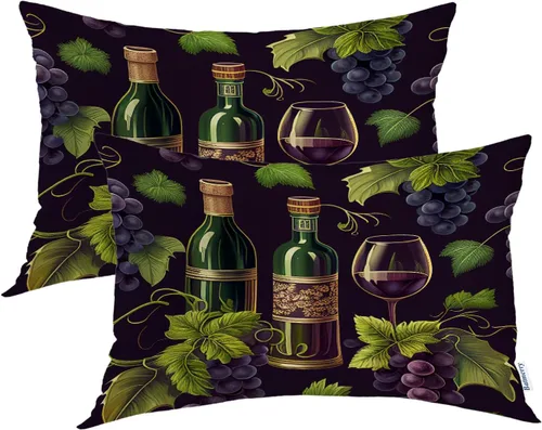 Miniatura 23 de Batmerry Juego de 2 fundas de almohada decorativas con estampado floral gris y blanco de 18 x 18 pulgadas, estilo victoriano con patrón de flores
