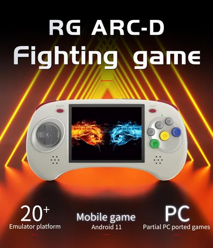 Miniatura 2 de Consola de juegos portátil RG ARC D Retro, sistema operativo dual Android 11 y Linux con tarjeta SD de 128G, 4541 juegos, compatible con 5G WiFi 4.2