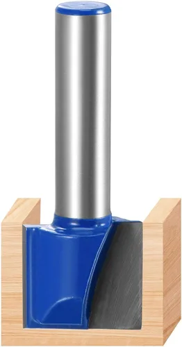 Miniatura 5 de uxcell Broca inferior del router de la limpieza de la caña del diámetro 26.2 ft m de 55.8 ft m, cortador inclinado carburo de 2 flautas sin