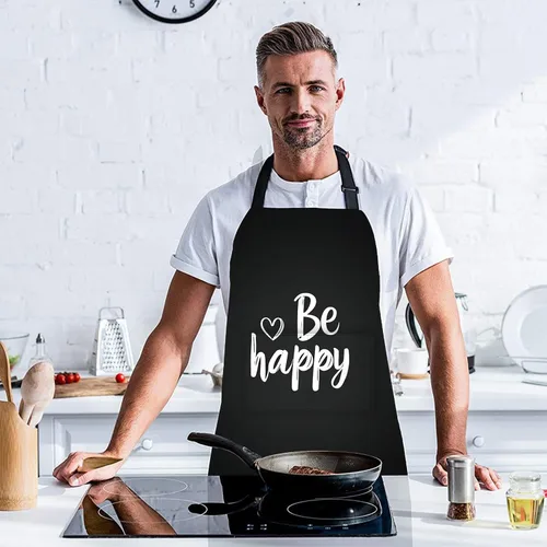 Miniatura 5 de Delantal de cocina para el hogar, cocina, horneado, jardinería, para mujeres y hombres, con bolsillos, delantal impermeable, 32 x 28 pulgadas