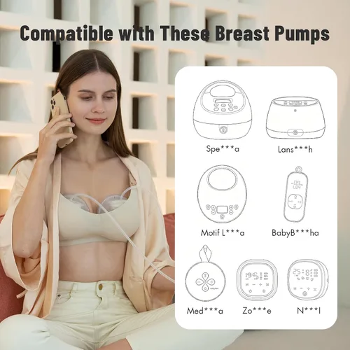 Miniatura 2 de Phanpy Extractor de Leche Portátil con Recolector de Leche, Nuevas Piezas de Copa, Accesorios de Reemplazo Originales para Extractor de Leche
