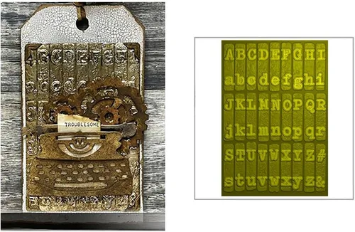 Miniatura 29 de Qoiseys Carpetas de plástico de calabaza y ciervos de Halloween para hacer tarjetas, plantilla de estampado en relieve, plantilla de papel