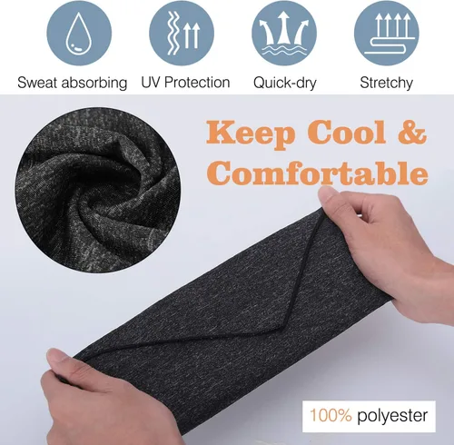 Miniatura 3 de MoKo Scarf Mask Bandana with Ear Loops 3 Pack, Neck Gaiter Balaclava with Filter Pocket UV Protection Mask