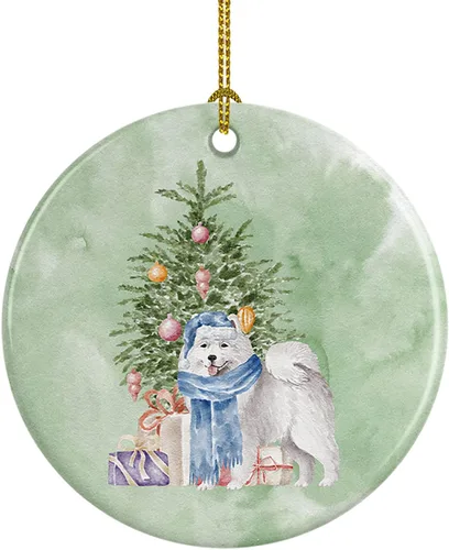 Miniatura 19 de Caroline's Treasures Bulldog, Bulldog inglés #2 y árbol de cerámica adorno colgante para árbol de Navidad, decoración colgante para el hogar