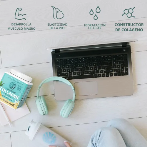 Miniatura 4 de Polvo de Proteína de Colágeno Vegano a Base de Plantas Ácido Hialurónico, Minerales, Biotina, Libre de Soja, Lácteos, Gluten, NO-OGM Vainilla 20