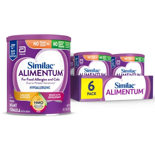 Similac Alimentum con HMO 2'-FL - Fórmula hipoalergénica para bebés, para alergias alimentarias y cólicos debido a sensibilidad a las proteínas,