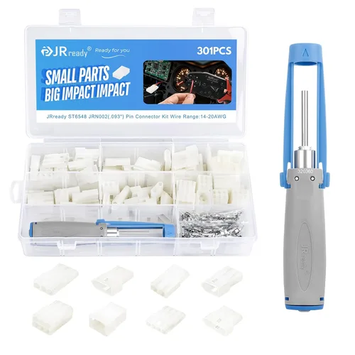 Miniatura 8 de JRready ST6554 Kit de Conectores de 2 3 4 6 Pines.093”.062” Herramienta de Extracción de Pines Molex Extractor de Terminales Engarzadas