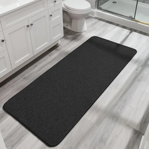 Miniatura 22 de Bosap Alfombra de Baño, Alfombras Corredoras de Baño Ultra Delgadas, Alfombras de Baño Grandes para Baño, Secado Rápido, Antideslizante, Lavable a
