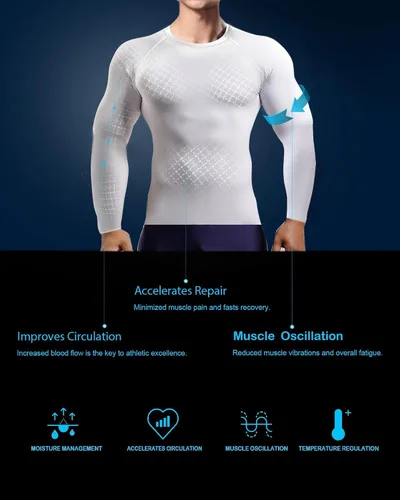 Miniatura 2 de HOPLYNN Paquete de 45 camisetas de compresión de entrenamiento para hombre, manga largacorta, camiseta atlética para deportes