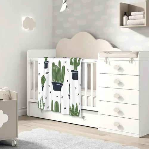 Miniatura 2 de DKJlitter Manta de bebé para niños y niñas, color oro rosa con purpurina brillante, degradado, súper suave y cómoda, manta de doble capa para bebé