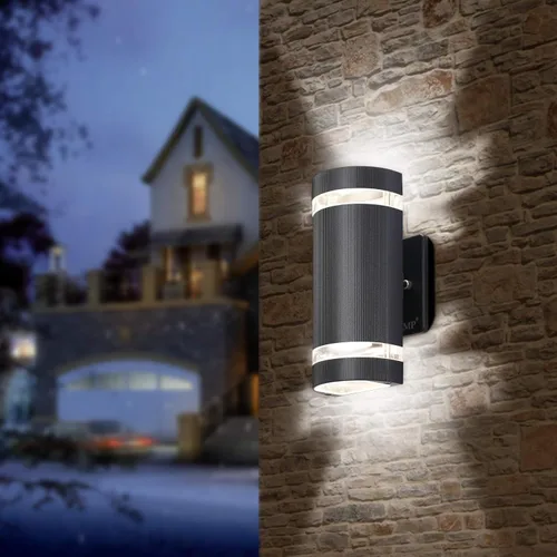 Miniatura 5 de Luces LED de pared para exteriores, arriba y abajo., Negro