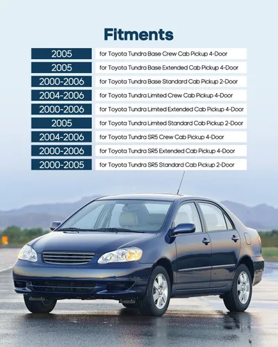 Miniatura 2 de ECCPP Manijas de puerta interiores 2000-2006 para Toyota Tundra reemplazo interior del conductor trasero izquierdo del pasajero derecho manijas